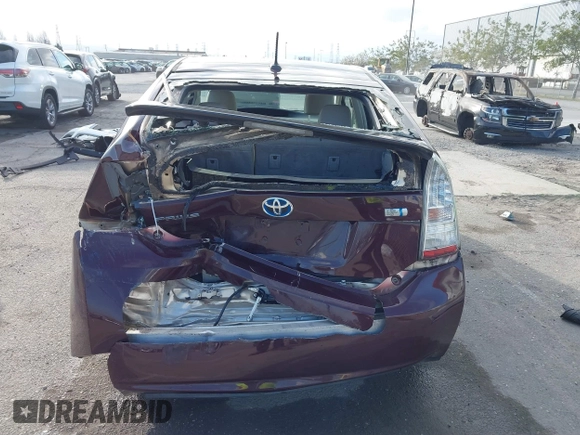 2011 Toyota Prius I with VIN JTDKN3DU9B0253166, listed as a IAAI auction lot 41893424 with 82,705 mi miles. Bid and sale history available at carsss.com. Image 16.