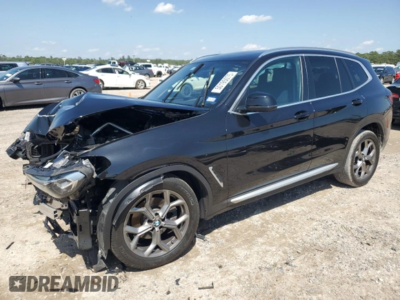 2023 BMW X3 sDrive30i with VIN 5UX43DP01P9R45761, listed as a Copart auction lot 50195075 with Not Provided miles and Salvage Title. Bid and sale history available at DreamBid. Image 1.