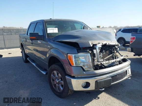 2013 Ford F-150 XL with VIN 1FTFW1ET5DKE02740, listed as a IAAI auction lot 41808135 with 185,304 mi miles. Bid and sale history available at carsss.com. Image 1.