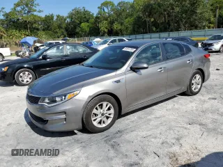 2016 Kia Optima LX with VIN 5XXGT4L38GG073273, listed as a Copart auction lot 64041265 with 48,178 mi miles and Salvage title. Bid and sale history available at DreamBid. Image 1.