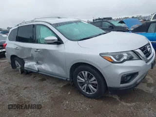 2018 Nissan Pathfinder SL z VIN 5N1DR2MN4JC612044, wystawiony jako IAAI lot #41906189 z przebiegiem 46 141 mil mil oraz . Historia ofert i sprzedaży dostępna na DreamBid. Obrazek 1.