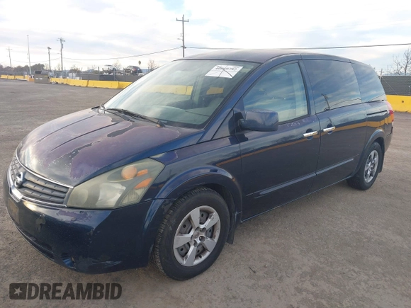 2008 Nissan Quest SL with VIN 5N1BV28U18N109882, listed as a IAAI auction lot 41289709 with 182,458 mi miles. Bid and sale history available at carsss.com. Image 2.