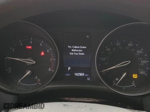 2019 Toyota C-HR XLE with VIN NMTKHMBX4KR072109, listed as a Copart auction lot 47124985 with 142,969 mi miles and Salvage Title. Bid and sale history available at carsss.com. Image 9.