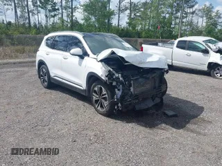 2020 Hyundai Santa Fe SEL with VIN 5NMS3CAAXLH197594, listed as a IAAI auction lot 40759270 with 88,156 mi miles. Bid and sale history available at carsss.com. Image 1.