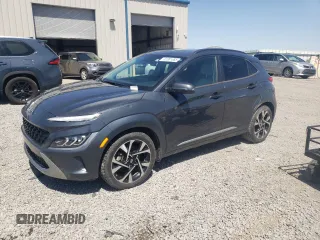 2022 Hyundai Kona Limited with VIN KM8K53A34NU868647, listed as a Copart auction lot 52381685 with 53,899 mi miles and Salvage title. Bid and sale history available at DreamBid. Image 1.