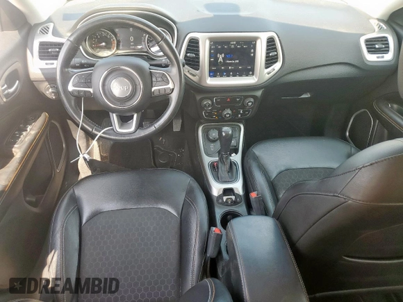 2018 Jeep Compass Latitude with VIN 3C4NJDBB1JT261988, listed as a Copart auction lot 60912235 with 67,929 mi miles and Salvage title. Bid and sale history available at DreamBid. Image 8.