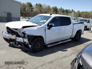 2021 Chevrolet Silverado 1500 LT z VIN 3GCUYDETXMG270715, wystawiony jako Copart lot #54745355 z przebiegiem Nie podano mil oraz Szkoda całkowita • Salvage title. Historia ofert i sprzedaży dostępna na DreamBid. Obrazek 1.