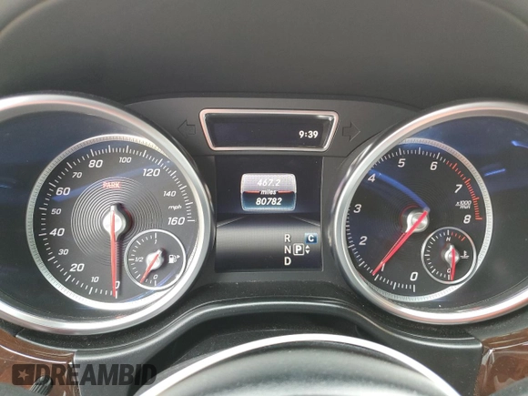 2019 Mercedes-Benz GLS 550 with VIN 4JGDF7DE3KB232335, listed as a Copart auction lot 53820775 with 80,782 mi miles and Salvage title. Bid and sale history available at DreamBid. Image 9.
