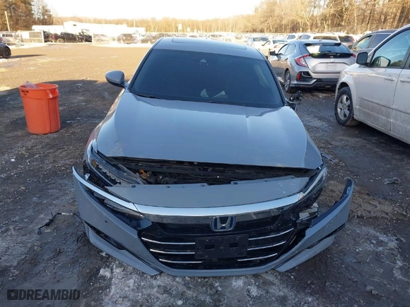 2022 Honda Accord Hybrid Touring with VIN 1HGCV3F95NA010242, listed as a IAAI auction lot 41497192 with 52,361 mi miles. Bid and sale history available at carsss.com. Image 12.
