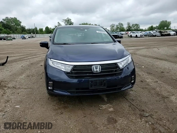 2023 Honda Odyssey EX with VIN 5FNRL6H55PB076665, listed as a Copart auction lot 57663235 with 19,346 mi miles and Salvage title. Bid and sale history available at DreamBid. Image 15.