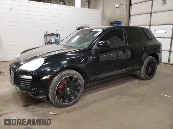 2008 Porsche Cayenne Turbo with VIN WP1AC29P58LA83408, listed as a Copart auction lot 41396465 with 93,235 mi miles and Salvage Title. Bid and sale history available at carsss.com. Image 1.
