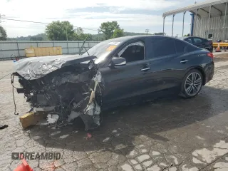 2014 Infiniti Q50 z VIN JN1BV7AP5EM670242, wystawiony jako Copart lot #59797965 z przebiegiem 70 831 mil mil oraz Szkoda całkowita • Salvage title. Historia ofert i sprzedaży dostępna na DreamBid. Obrazek 1.