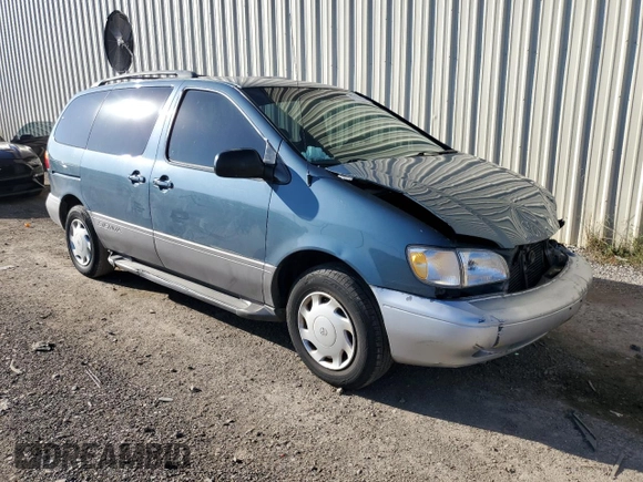 2000 Toyota Sienna CE with VIN 4T3ZF19C1YU285114, listed as a Copart auction lot 87158574 with 267,168 mi miles and Salvage Title. Bid and sale history available at carsss.com. Image 4.