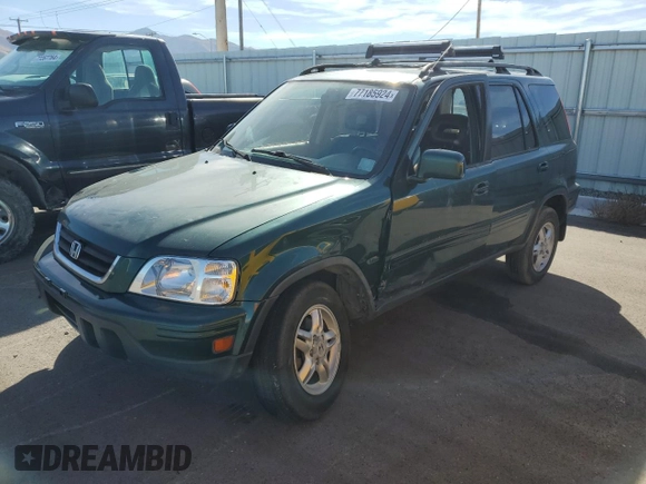 2001 Honda CR-V SE with VIN JHLRD18781C022253, listed as a Copart auction lot 77185924 with 190,434 mi miles and Salvage Title. Bid and sale history available at carsss.com. Image 1.