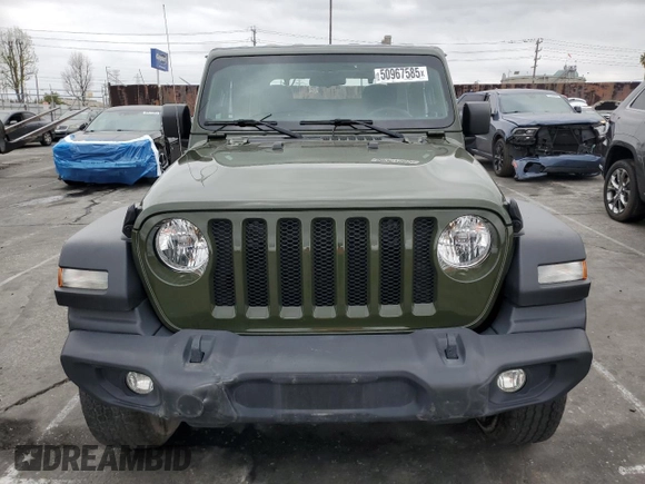 2021 Jeep Wrangler Sport with VIN 1C4GJXAG3MW737454, listed as a Copart auction lot 50967585 with 29,330 mi miles and Salvage Title. Bid and sale history available at DreamBid. Image 5.