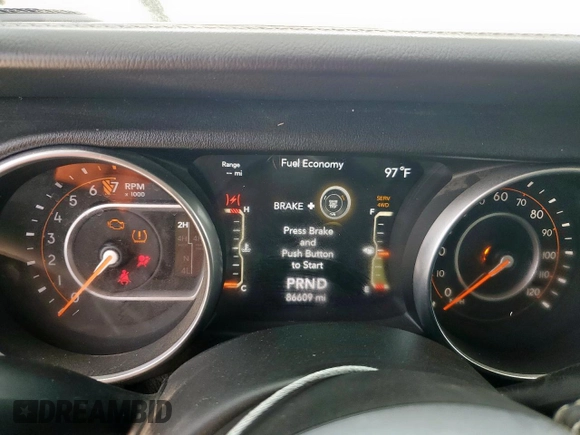 2018 Jeep Wrangler Unlimited Sahara with VIN 1C4HJXEG5JW294430, listed as a Copart auction lot 63057595 with 86,609 mi miles and Salvage title. Bid and sale history available at DreamBid. Image 9.