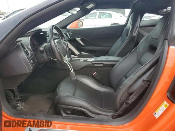 2019 Chevrolet Corvette Z51 1LT with VIN 1G1YH2D79K5101311, listed as a Copart auction lot 76153094 with 47,612 mi miles and Salvage Title. Bid and sale history available at carsss.com. Image 7.