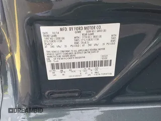 2015 Ford F-150 XL с VIN 1FTEW1CG0FFA02016, выставлен на аукционе IAAI как лот 42402094 с пробегом 145 312 миль миль и . История ставок и продаж доступна на DreamBid. Изображение 9.