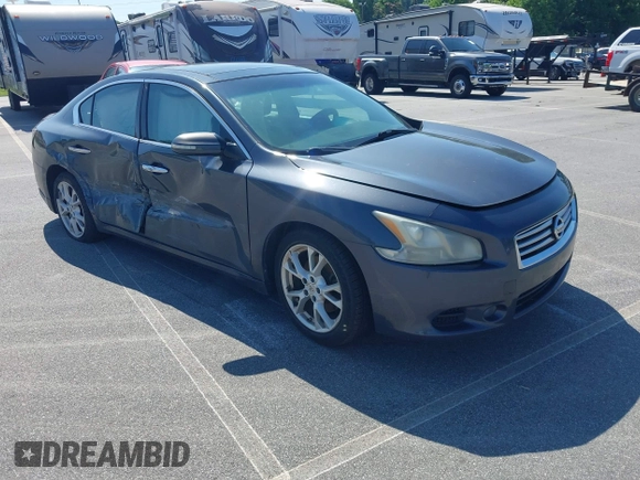 2013 Nissan Maxima SV with VIN 1N4AA5AP3DC814857, listed as a IAAI auction lot 42560607 with 257,499 mi miles and . Bid and sale history available at DreamBid. Image 1.