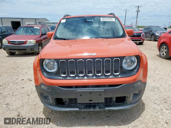 2017 Jeep Renegade Latitude с VIN ZACCJABB6HPG39410, выставлен на аукционе Copart как лот 60734725 с пробегом 147 634 миль миль и Чистый • Clean title. История ставок и продаж доступна на DreamBid. Изображение 5.