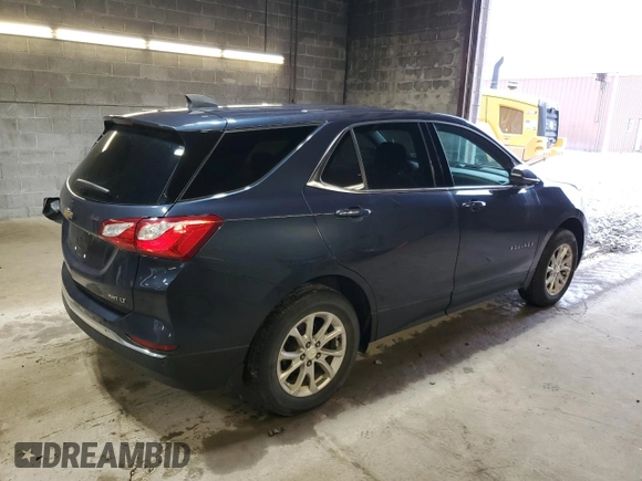 2018 Chevrolet Equinox LT with VIN 3GNAXSEV1JL300528, listed as a Copart auction lot 53065125 with 98,980 mi miles and Salvage Title. Bid and sale history available at carsss.com. Image 3.