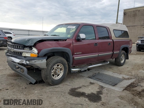 2001 Chevrolet Silverado 1500HD LS with VIN 1GCGK13U01F199076, listed as a Copart auction lot 50653645 with 256,011 mi miles and Clean Title. Bid and sale history available at DreamBid. Image 1.