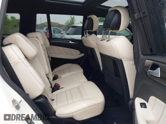 2017 Mercedes-Benz GLS 63 AMG with VIN 4JGDF7FE7HA893426, listed as a IAAI auction lot 42313142 with 68,283 mi miles and . Bid and sale history available at DreamBid. Image 8.