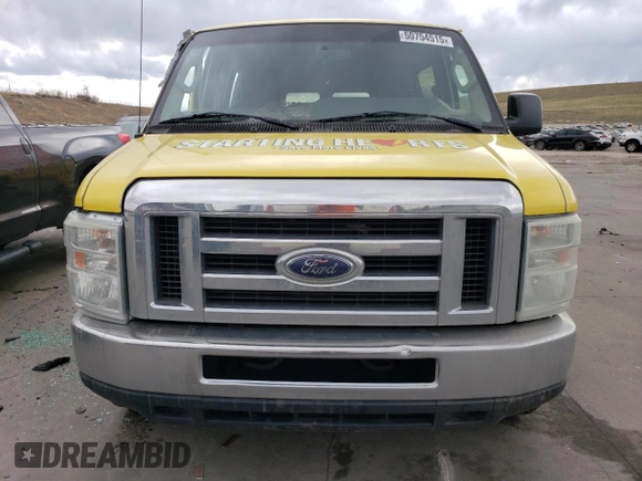 2012 Ford Econoline Passenger XL with VIN 1FBSS3BS4CDB20579, listed as a Copart auction lot 50754515 with 189,191 mi miles and Salvage Title. Bid and sale history available at DreamBid. Image 5.