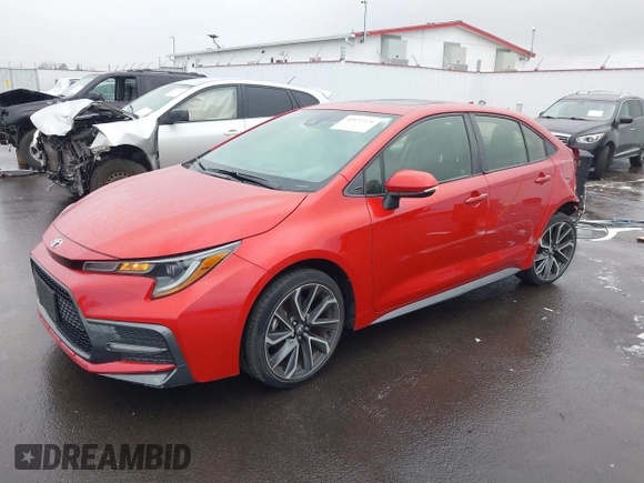 2020 Toyota Corolla SE with VIN JTDP4RCE8LJ006903, listed as a IAAI auction lot 41622376 with 44,529 mi miles. Bid and sale history available at carsss.com. Image 2.