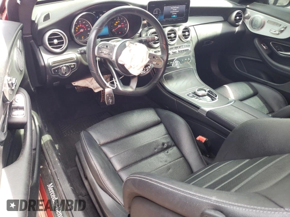 2019 Mercedes-Benz C 300 with VIN WDDWJ8DB2KF926164, listed as a Copart auction lot 58445335 with 58,228 mi miles and Non repairable. Bid and sale history available at DreamBid. Image 8.