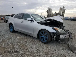 2004 BMW 5 Series 525i with VIN WBANA53504B845624, listed as a Copart auction lot 47285525 with 180,496 mi miles and Salvage Title. Bid and sale history available at carsss.com. Image 4.