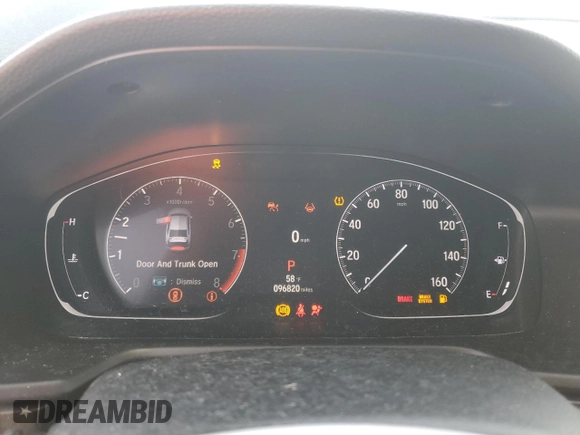 2021 Honda Accord Touring z VIN 1HGCV2F91MA010764, wystawiony jako Copart lot #51545885 z przebiegiem 96 820 mil mil oraz Szkoda całkowita • Salvage title. Historia ofert i sprzedaży dostępna na DreamBid. Obrazek 9.