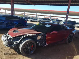 2016 Chevrolet Corvette Z06 3LZ with VIN 1G1YU2D61G5608777, listed as a IAAI auction lot 41830787 with 57,069 mi miles. Bid and sale history available at carsss.com. Image 15.