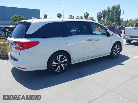 2018 Honda Odyssey Elite with VIN 5FNRL6H92JB005420, listed as a IAAI auction lot 42193696 with 78,623 mi miles and . Bid and sale history available at DreamBid. Image 4.