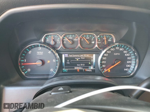2017 Chevrolet Silverado 1500 LT with VIN 1GCPCREC8HF208746, listed as a Copart auction lot 87186244 with 94,643 mi miles and Salvage Title. Bid and sale history available at DreamBid. Image 9.
