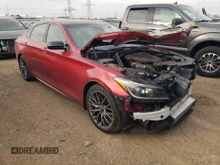 2018 Genesis G80 Sport with VIN KMHGN4JB8JU268534, listed as a Copart auction lot 78272334 with 66,643 mi miles and Salvage Title. Bid and sale history available at DreamBid. Image 4.