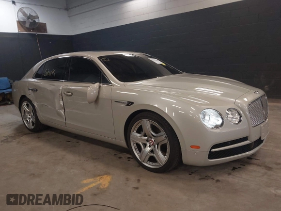 2015 Bentley Flying Spur V8 with VIN SCBET9ZAXFC042716, listed as a IAAI auction lot 42621840 with 47,299 mi miles and . Bid and sale history available at DreamBid. Image 1.
