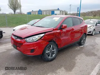 2015 Hyundai Tucson GLS with VIN KM8JT3AF1FU107443, listed as a IAAI auction lot 41894074 with 19,967 mi miles and . Bid and sale history available at DreamBid. Image 2.