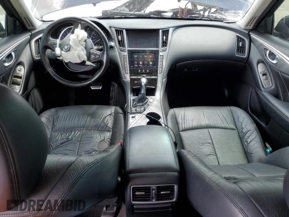 2014 Infiniti Q50 Premium with VIN JN1BV7AP1EM688303, listed as a Copart auction lot 60637845 with 160,017 mi miles and Salvage title. Bid and sale history available at DreamBid. Image 8.