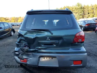 2006 Mitsubishi Outlander LS with VIN JA4LX31F66U014185, listed as a Copart auction lot 76593874 with 197,182 mi miles and Salvage Title. Bid and sale history available at carsss.com. Image 6.