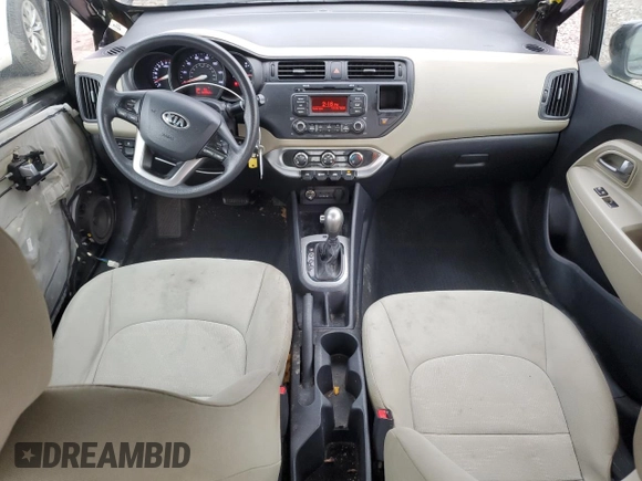2013 Kia Rio LX with VIN KNADM4A30D6207753, listed as a Copart auction lot 85595694 with 63,062 mi miles and Salvage Title. Bid and sale history available at carsss.com. Image 8.