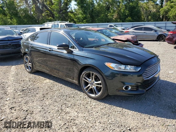2014 Ford Fusion Titanium with VIN 3FA6P0K90ER190865, listed as a Copart auction lot 52861805 with 94,467 mi miles and Salvage Title. Bid and sale history available at carsss.com. Image 4.