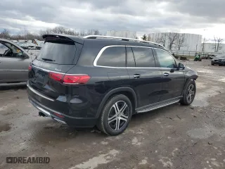 2022 Mercedes-Benz GLS with VIN 4JGFF5KEXNA581860, listed as a Copart auction lot 86884144 with 53,365 mi miles and Salvage Title. Bid and sale history available at carsss.com. Image 3.