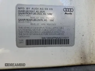 2010 Audi Q5 Prestige with VIN WA1WKAFP8AA011977, listed as a Copart auction lot 54874125 with 154,192 mi miles and Clean title. Bid and sale history available at DreamBid. Image 12.