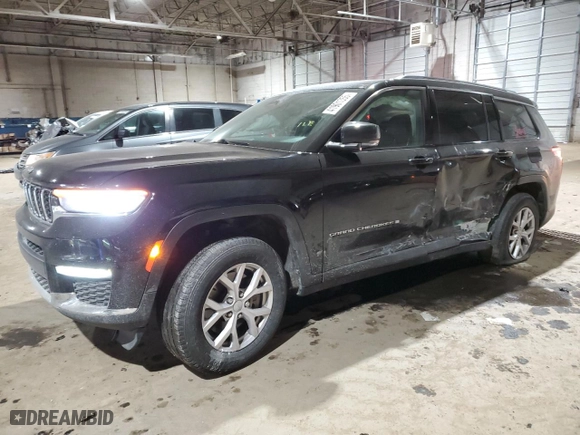 2021 Jeep Grand Cherokee L Limited with VIN 1C4RJKBG4M8121325, listed as a Copart auction lot 41901355 with 60,951 mi miles and Non Repairable. Bid and sale history available at carsss.com. Image 1.