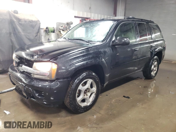 2008 Chevrolet TrailBlazer 1LT with VIN 1GNDT13S982106305, listed as a Copart auction lot 42049295 with 153,592 mi miles and Salvage Title. Bid and sale history available at DreamBid. Image 1.