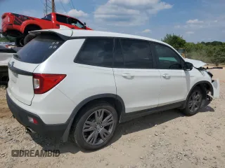 2021 Honda Passport EX-L with VIN 5FNYF7H59MB016165, listed as a Copart auction lot 61999294 with 0 mi miles and Salvage Title. Bid and sale history available at carsss.com. Image 3.