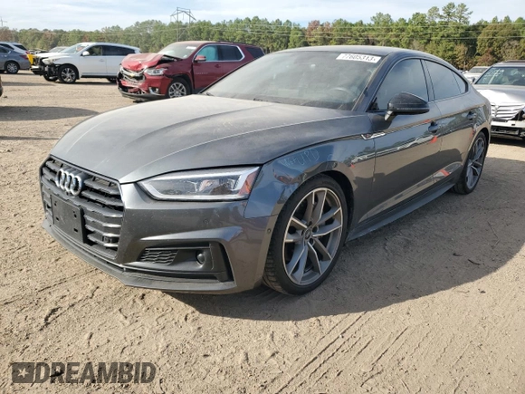 2019 Audi A5 Sportback Prestige with VIN WAUFNCF55KA051312, listed as a Copart auction lot 77605313 with 59,898 mi miles. Bid and sale history available at carsss.com. Image 1.