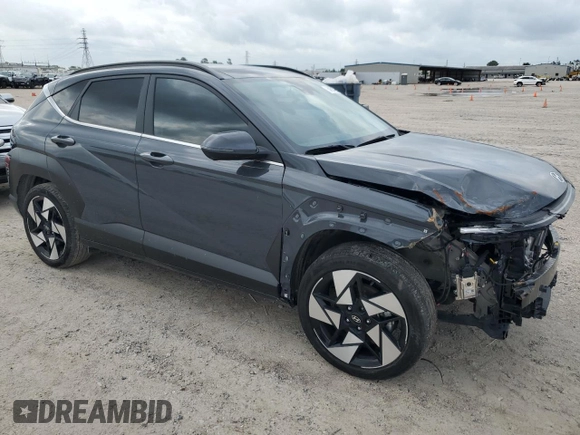 2024 Hyundai Kona Limited with VIN KM8HE3A34RU027329, listed as a Copart auction lot 54631665 with 23,632 mi miles and Salvage Title. Bid and sale history available at carsss.com. Image 4.