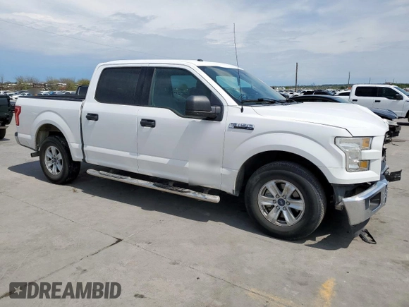 2017 Ford F-150 XL with VIN 1FTEW1CG5HFA76227, listed as a Copart auction lot 50807885 with 164,498 mi miles and Salvage Title. Bid and sale history available at DreamBid. Image 4.